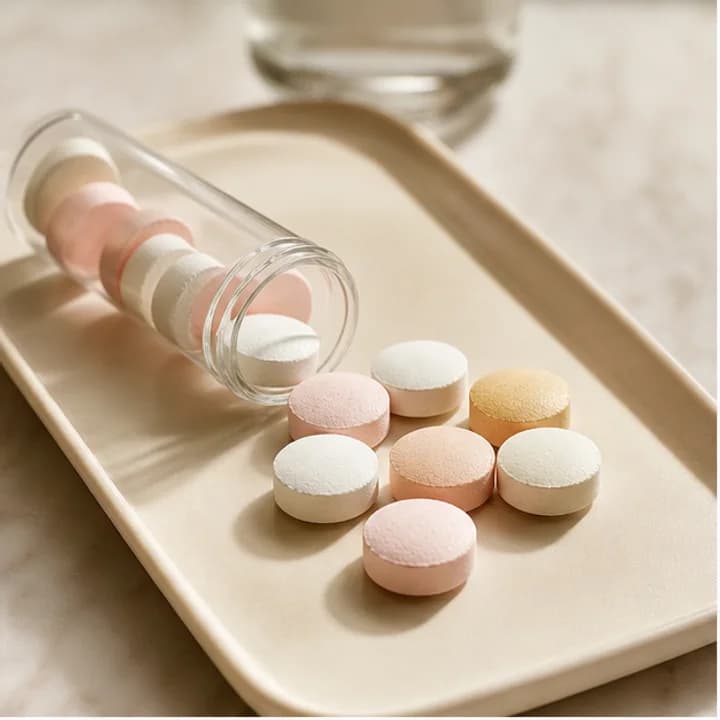 Sugar Rebel editorial still life for TRUEplus Glucose Tablets